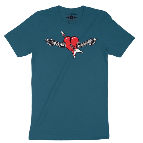 Tom Petty Hard Lines Logo T-Shirt - Lightweight Vintage Style - vintagedeepteal