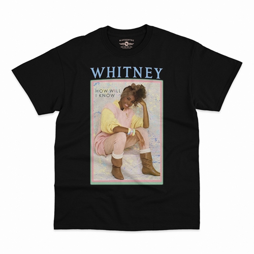 Whitney Houston How Will I Know T-Shirt - Classic Heavy Cotton - classicblack
