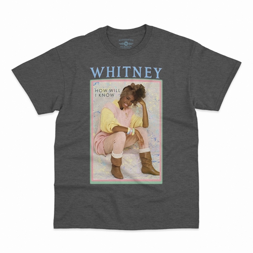 Whitney Houston How Will I Know T-Shirt - Classic Heavy Cotton - classicheathergrey
