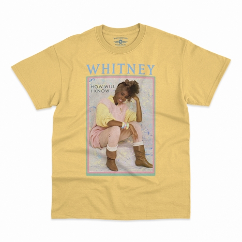 Whitney Houston How Will I Know T-Shirt - Classic Heavy Cotton - classicyellow