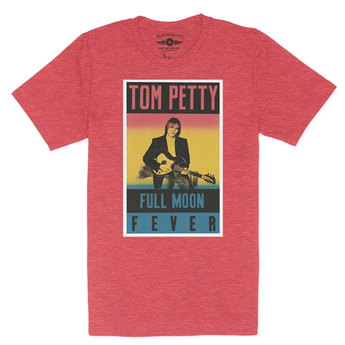 Tom Petty Full Moon Fever T-Shirt - Lightweight Vintage Style - vintageheatherred