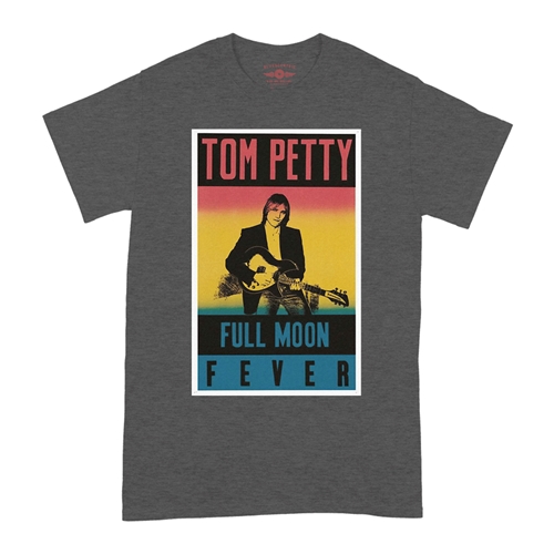 Tom Petty Full Moon Fever T-Shirt - Classic Heavy Cotton - classicheathergrey