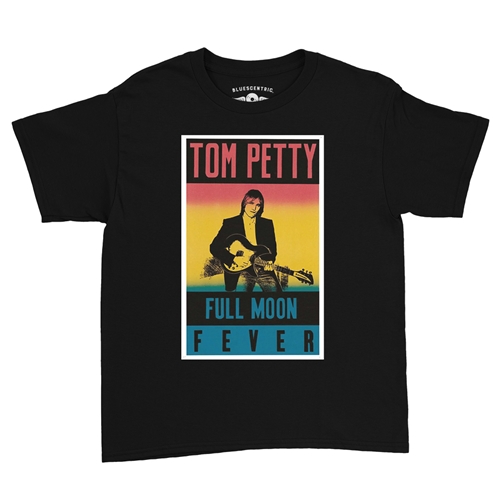 Tom Petty Full Moon Fever Youth T-Shirt - Lightweight Vintage Children & Toddlers - youthblack
