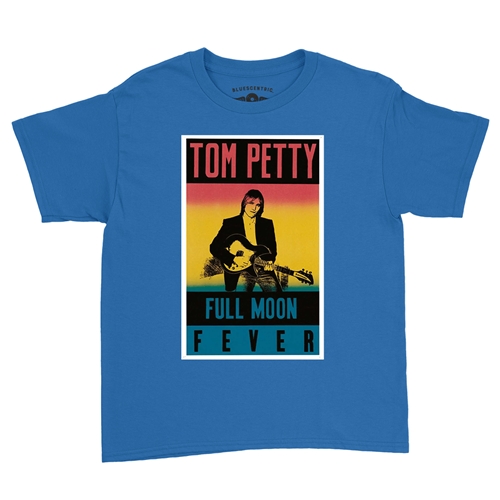 Tom Petty Full Moon Fever Youth T-Shirt - Lightweight Vintage Children & Toddlers - youthroyalblue
