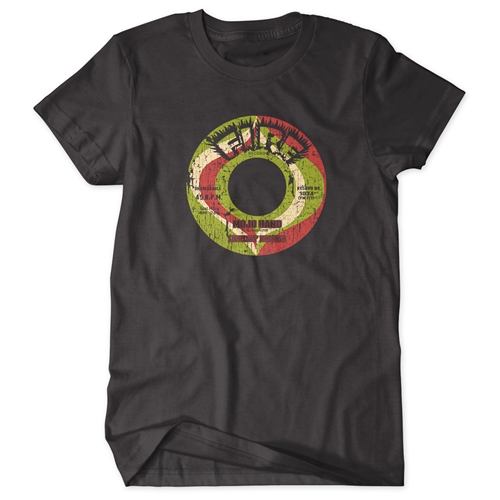 Small Batch Fire Records Mojo Hand T Shirt - Classic Heavy Cotton - classicblack