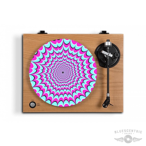 Graphic Optical Illusion Comic Punch Turntable Slip Mat