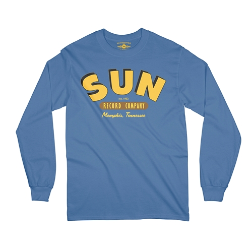 Sun Record Company Memphis Long Sleeve T-Shirt - longsleeveblue