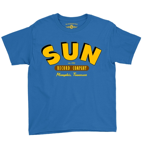 Sun Record Company Memphis Youth T-Shirt - Lightweight Vintage Children & Toddlers - youthroyalblue