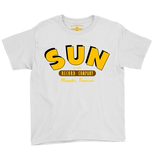Sun Record Company Memphis Youth T-Shirt - Lightweight Vintage Children & Toddlers - youthwhite