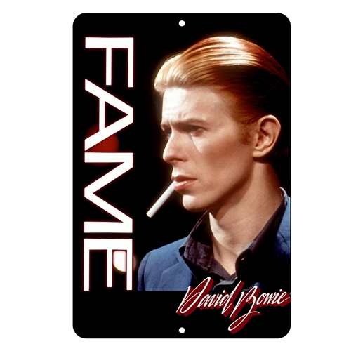 David Bowie FAME Aluminum Sign - 8 x 12 in