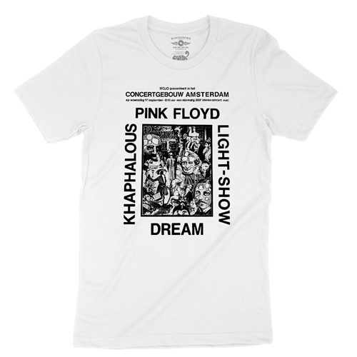 Pink Floyd in Amsterdam T-Shirt - Lightweight Vintage Style - vintagewhite