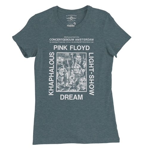 Pink Floyd in Amsterdam Ladies T Shirt - Relaxed Fit - ladiesheatherdeepteal