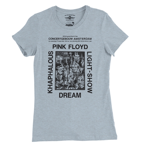 Pink Floyd in Amsterdam Ladies T Shirt - Relaxed Fit - ladiesheatherprismblue