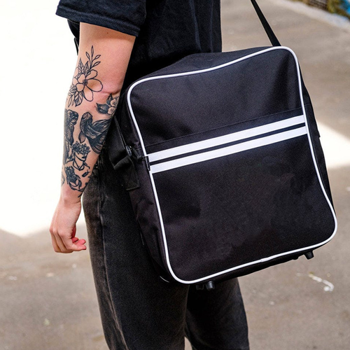 Stax Snapping Fingers Logo Zip Top Messenger & Vinyl Record Bag