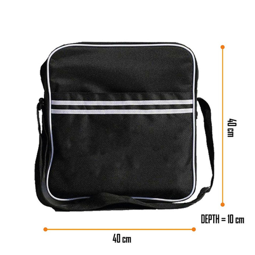 Stax Snapping Fingers Logo Zip Top Messenger & Vinyl Record Bag