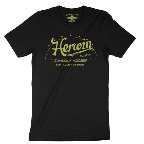Herwin Records St Louis T-Shirt - Lightweight Vintage Style - vintageblack