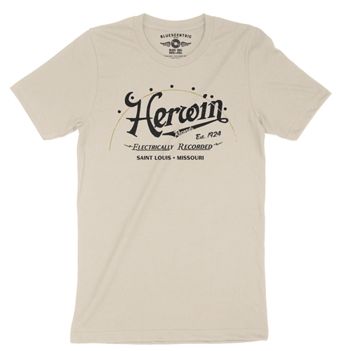 Herwin Records St Louis T-Shirt - Lightweight Vintage Style - vintagecream