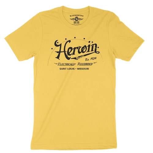 Herwin Records St Louis T-Shirt - Lightweight Vintage Style - vintagemaizeyellow