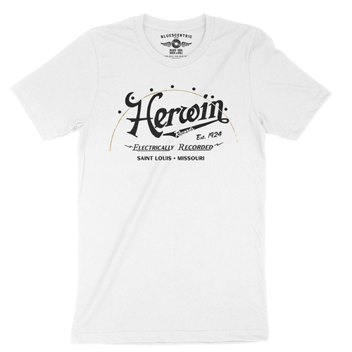 Herwin Records St Louis T-Shirt - Lightweight Vintage Style - vintagewhite