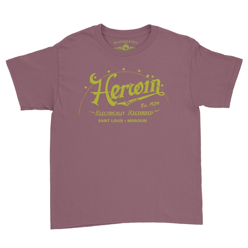 Herwin Records St Louis Youth T-Shirt - Lightweight Vintage Children & Toddlers - youthheathermaroon
