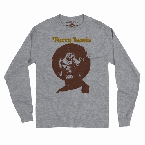 Old School Furry Lewis Long Sleeve T-Shirt - longsleeveathleticheather