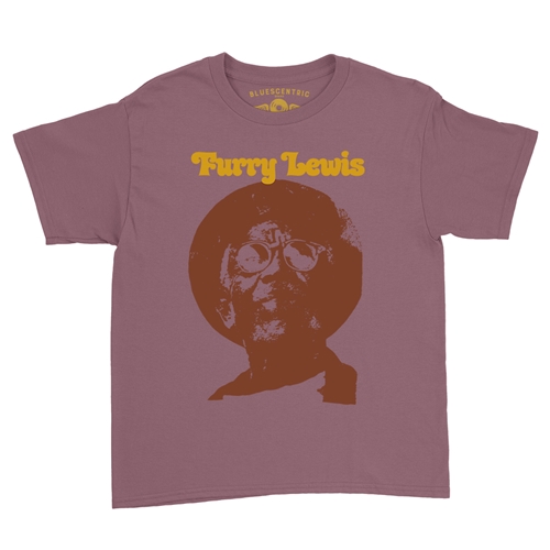 Old School Furry Lewis Youth T-Shirt - Lightweight Vintage Children & Toddlers - youthheathermaroon