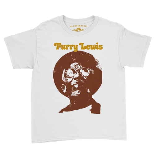 Old School Furry Lewis Youth T-Shirt - Lightweight Vintage Children & Toddlers - youthwhite