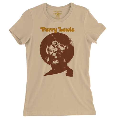 Old School Furry Lewis Ladies T Shirt - Relaxed Fit - ladiessanddune