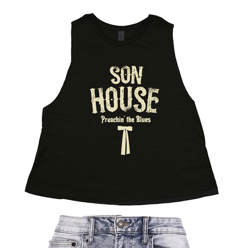 Son House Southern Bow Tie Racerback Crop Top - Women