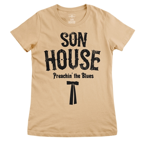 Son House Southern Bow Tie Ladies T Shirt - Relaxed Fit - ladiessanddune