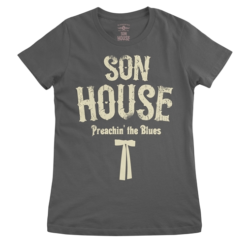 Son House Southern Bow Tie Ladies T Shirt - Relaxed Fit - ladiessmoke