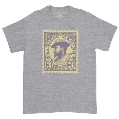 Thelonious Monk Stamp T-Shirt - Classic Heavy Cotton - heatherathletic