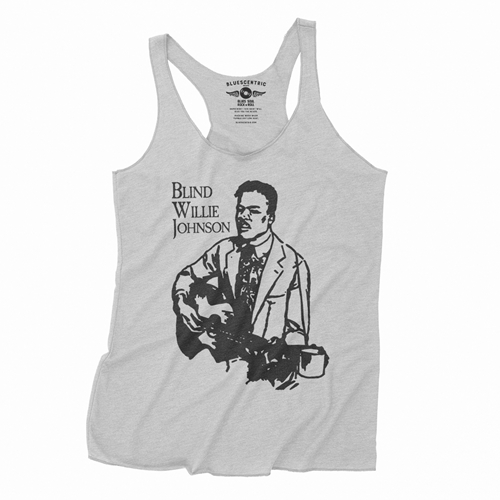 Blind Willie Johnson Line Cut Racerback Tank - Women