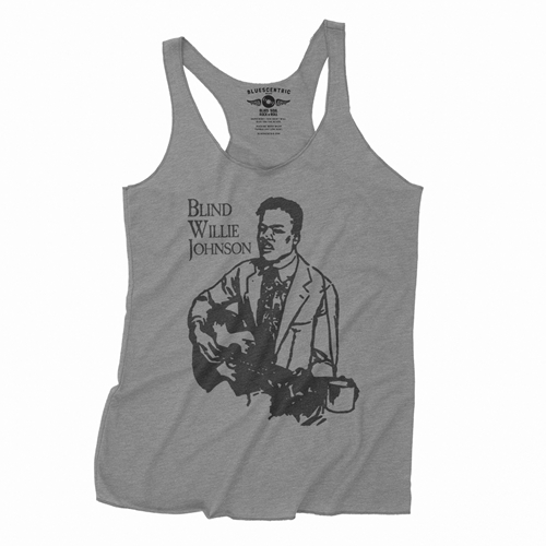 Blind Willie Johnson Line Cut Racerback Tank - Women