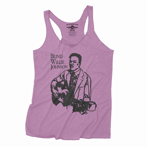 Blind Willie Johnson Line Cut Racerback Tank - Women