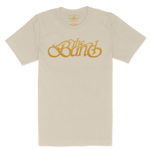 The Band Gold Logo T-Shirt - Lightweight Vintage Style - vintagecream