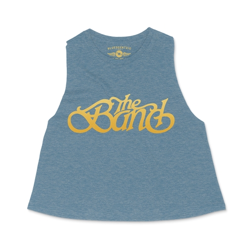The Band Gold Logo Racerback Crop Top - Women