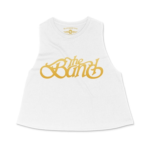 The Band Gold Logo Racerback Crop Top - Women