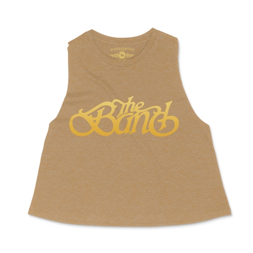 The Band Gold Logo Racerback Crop Top - Women