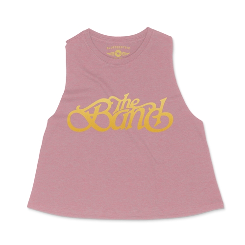 The Band Gold Logo Racerback Crop Top - Women