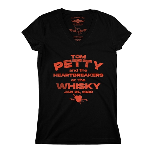 Tom Petty and the Heartbreakers at The Whisky V-Neck T Shirt - Women