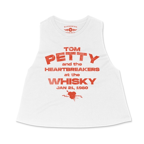 Tom Petty and the Heartbreakers at The Whisky Racerback Crop Top - Women