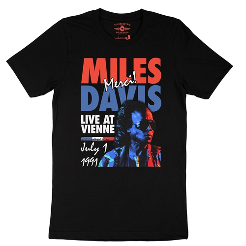 Miles Davis Live in France Vintage Concert T-Shirt - Lightweight Vintage Style - vintageblack
