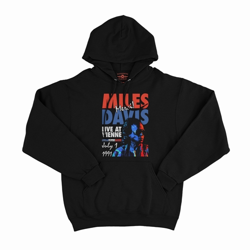 Miles Davis Live in France Vintage Concert Pullover Jacket - hoodieblack