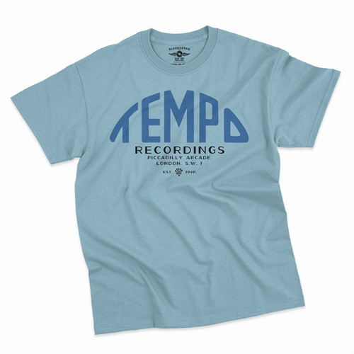 Tempo Records London T-Shirt - Classic Heavy Cotton - classiclightblue