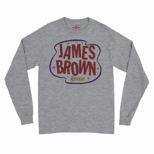 FUNKY James Brown Revue Long Sleeve T-Shirt - longsleeveathleticheather