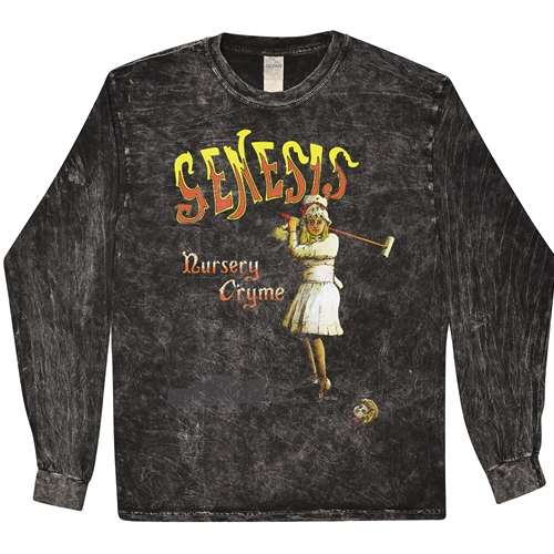 Genesis Nursery Cryme Long Sleeve T-Shirt - Black Mineral Wash