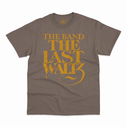 The Band The Last Waltz GOLD Logo T-Shirt - Classic Heavy Cotton - classictaupe