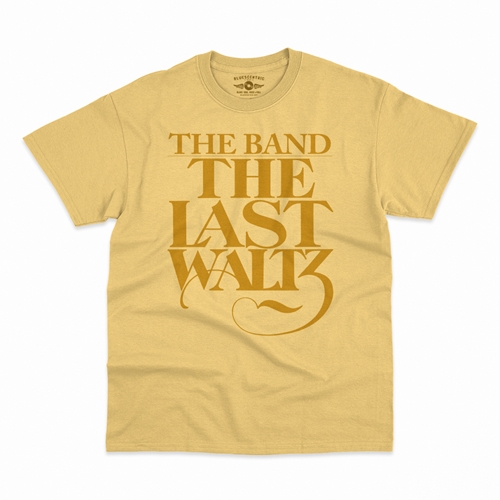 The Band The Last Waltz GOLD Logo T-Shirt - Classic Heavy Cotton - classicyellow
