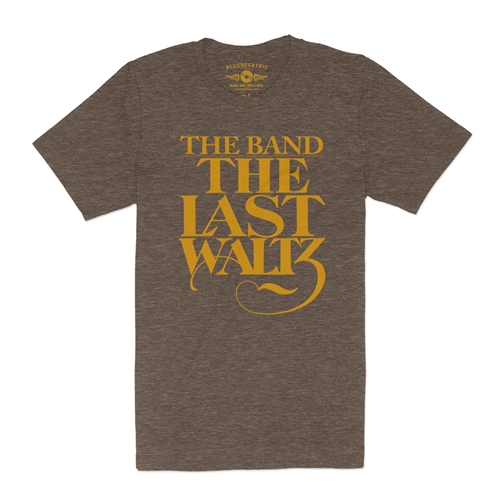 The Band The Last Waltz GOLD Logo T-Shirt - Lightweight Vintage Style - vintageheatherbrown